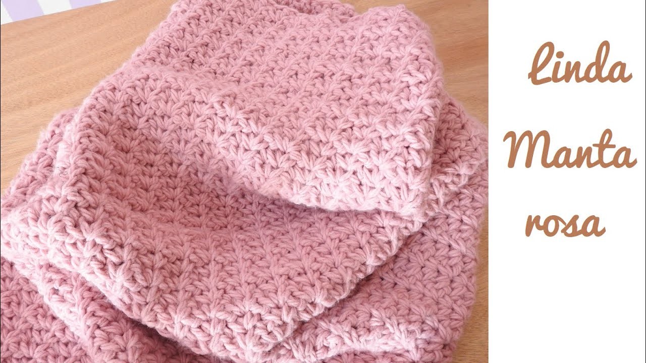 Como hacer una manta para Bebe fácil a crochet. Diseño propio. The Honey chic