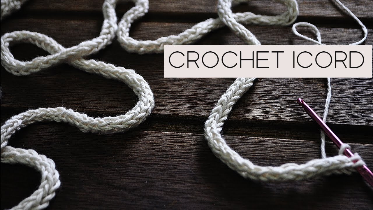 CROCHET ICORD,ganchillo fácil,cordoncillo crochet,crochet tutorials,crochet moderno (ENGLISH SUBT.)