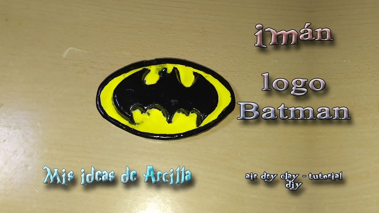 Logo imán  Batman - Air Dry Clay - diy