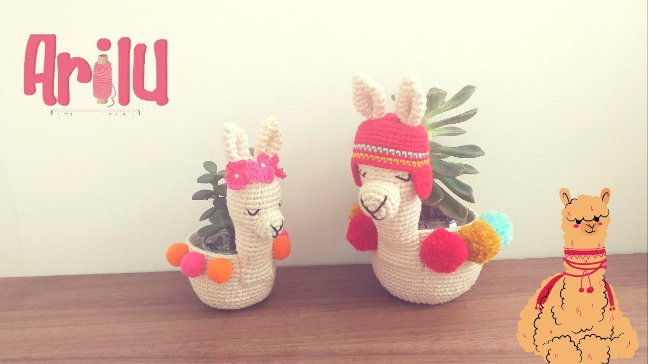 ✅ Macetero Amigurumi 【LLama】 ????