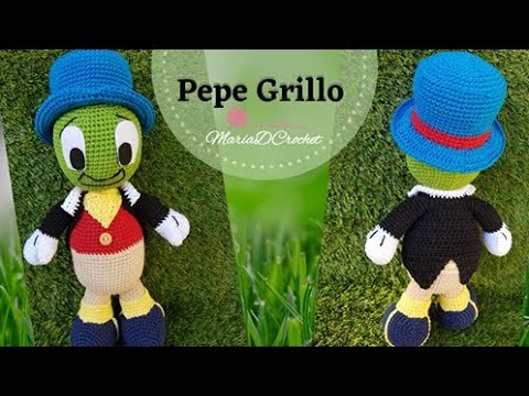 Pepe Grillo amigurumi tejido a crochet