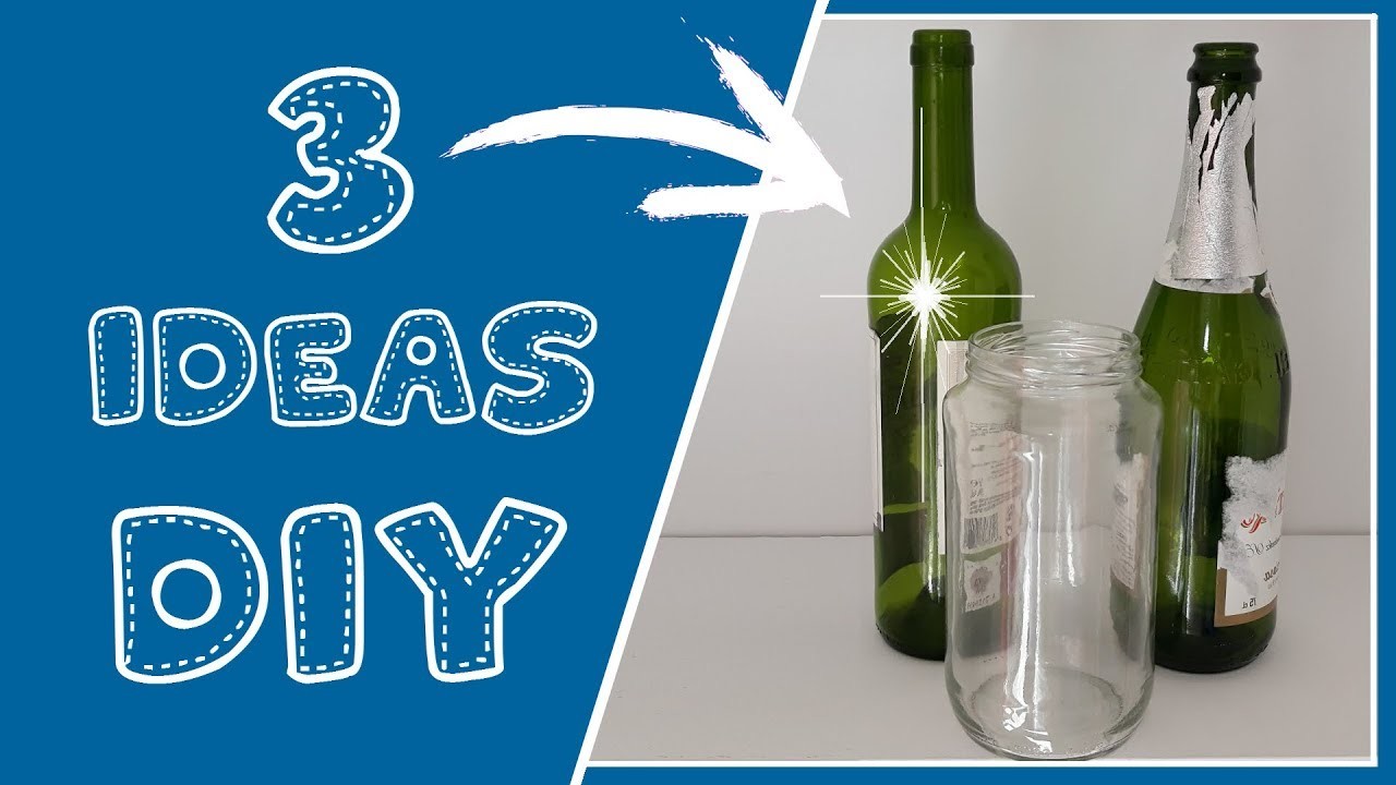 Qué hacer con botellas de vidrio y jeans viejos 3 ideas DIY