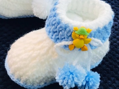 Zapatitos tejidos a crochet paso a paso para bebés con punto relieve