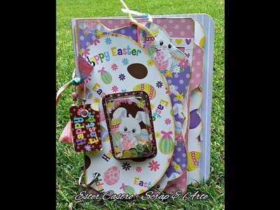 ÁLBUM "PASCUA" - ESTRUCTURA EN CAPAS - MINI SHAKER PORTADA - IDEAS GENIALES SCRAPERAS Y ALGO MÁS. 