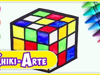 Aprende a Dibujar un Cubo de Rubik - Dibujos Infantiles | Chiki-Arte Aprende a Dibujar