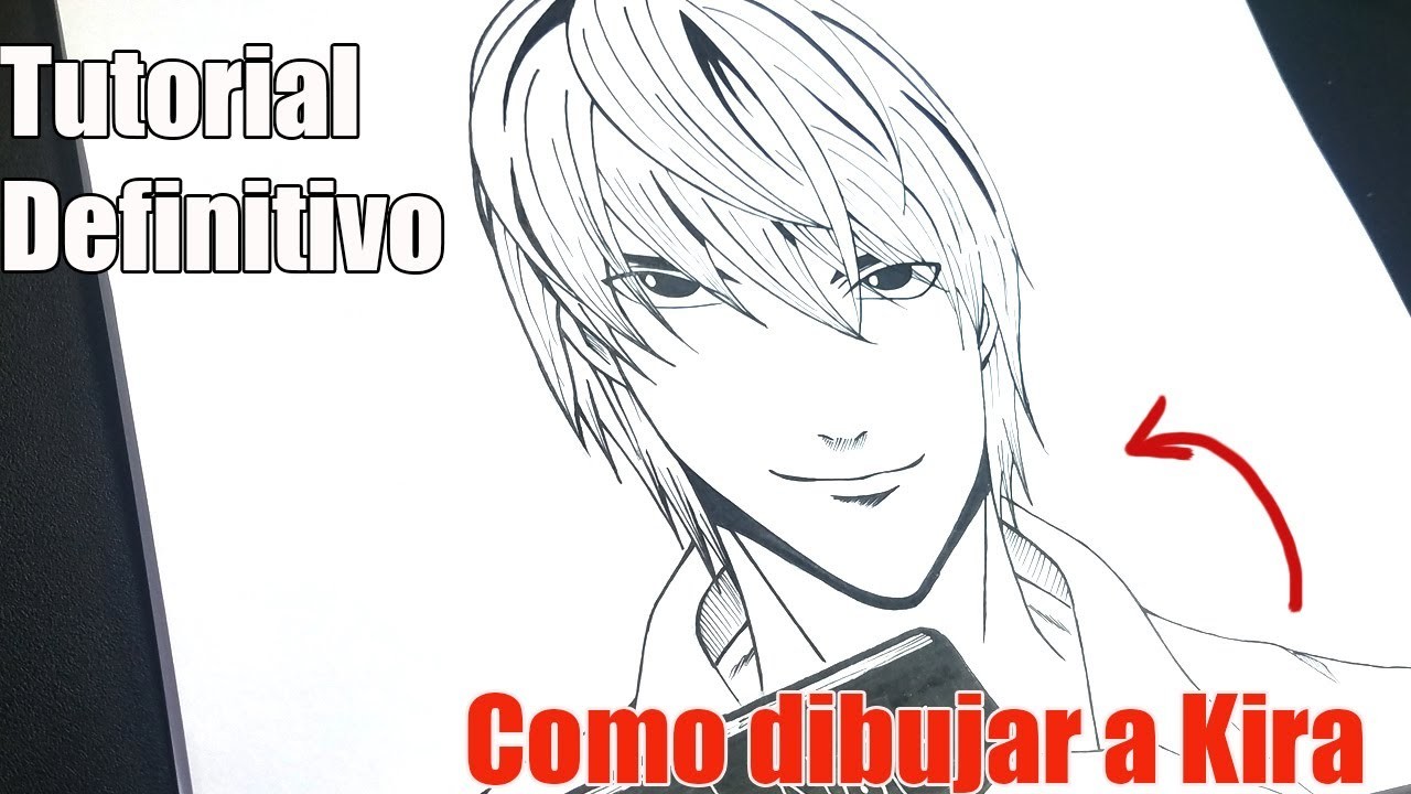 ✅ Como Dibujar a LIGHT YAGAMI Paso a Paso | COMO DIBUJAR A KIRA [DEATH NOTE]