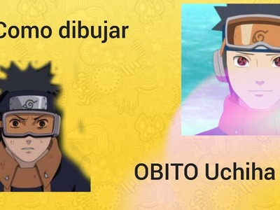 Como Dibujar a OBITO | pintado | fácil y sencillo | DIBUJOS NARUTO SHIPPUDEN |