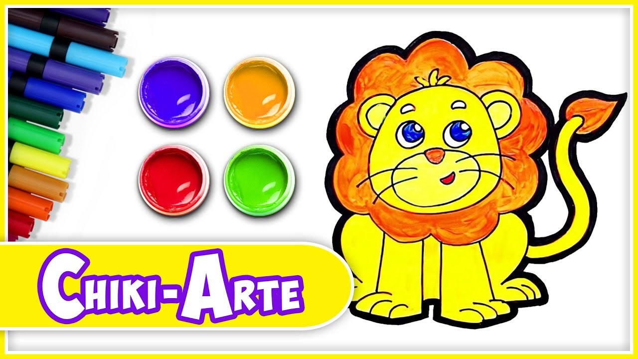 Cómo dibujar un León - Dibujos Infantiles | Chiki-Arte Aprende a Dibujar