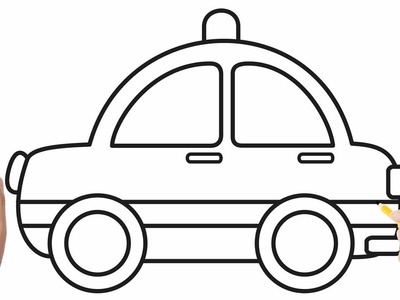 Cómo dibujar un taxi | Dibujos sencillos