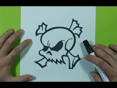 Como dibujar una calavera paso a paso 44 | How to draw a skull 44