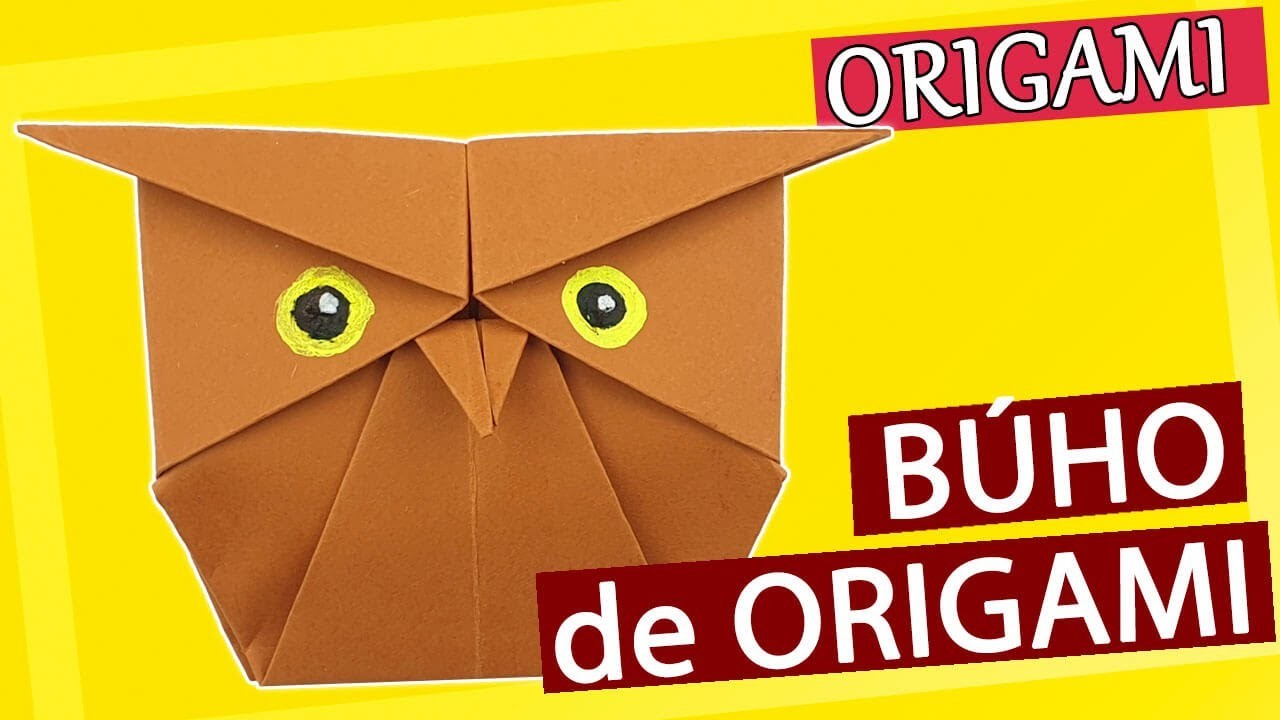 ???? Cómo hacer un búho de papel fácil (Origami)