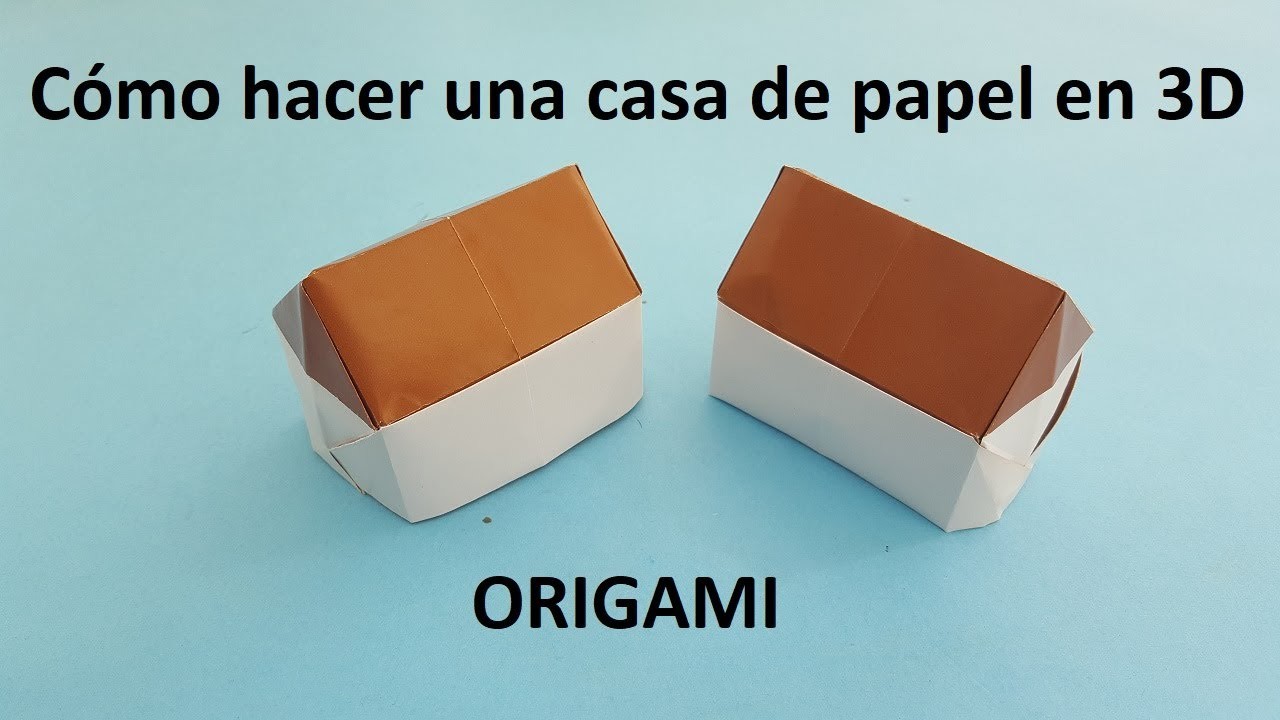 Cómo hacer una casa 3D de papel - Origami