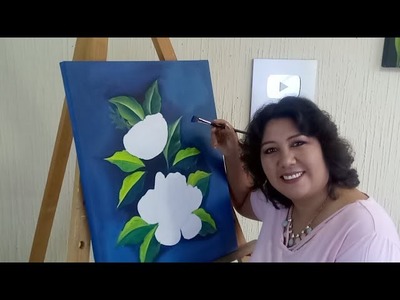 Como Pintar Un Cuadro De Flores Con Pintura Acrílica
