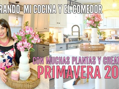 DECORANDO MI COCINA PARA PRIMAVERA 2020 |  LLENA DE PLANTAS Y DE CREATIVIDAD !  Kitchen Decor IDEAS