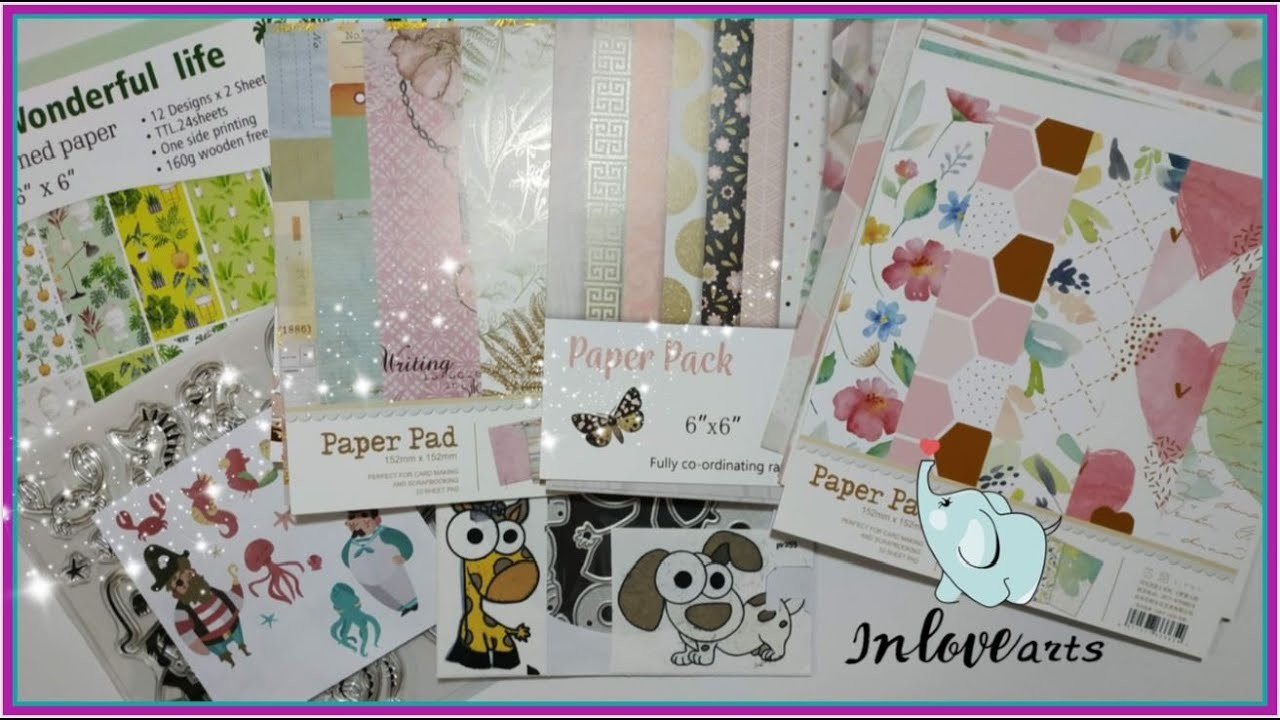 Mega Haul de material para Scrapbook  ❤️ InLoveArtShop ft. Dulce Manzana