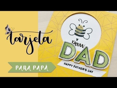 TARJETA para PAPÁ (día del padre) | SCRAP & LETTERING