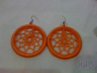 Tulum quintana roo. aretes tejidos a mano