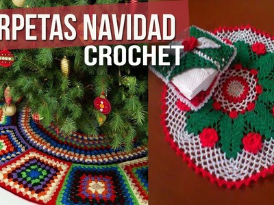 Carpetas de Navidad para mesa - Tejidas a Crochet ( diseños e ideas )