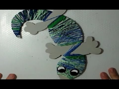 Manualidades con niños: lagartija de cartón DIY | facilisimo.com