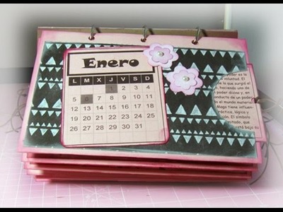 Calendario personalizado scrapbook