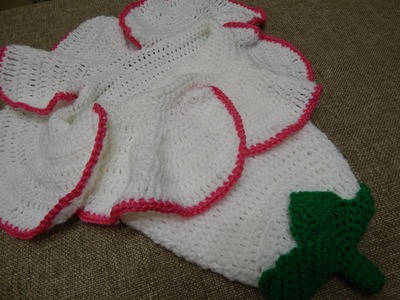 Capullo en Flor para Bebe Crochet parte 1 de 2