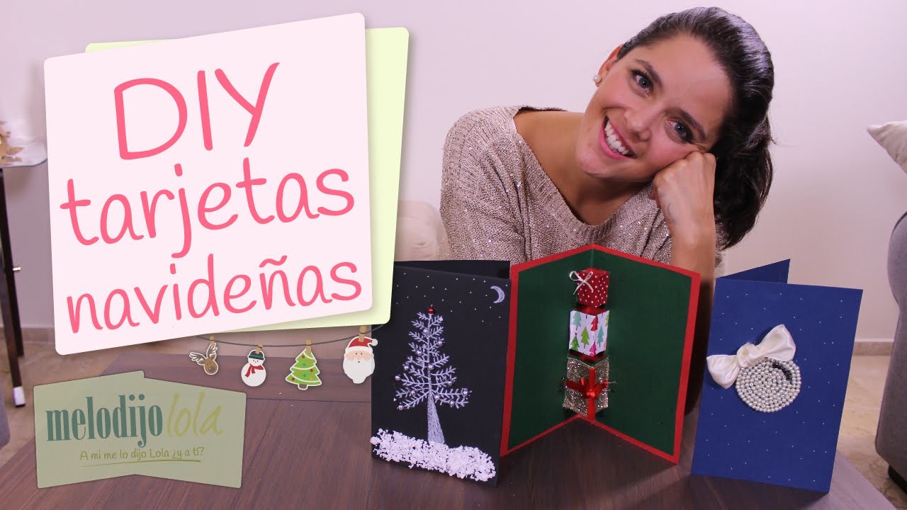 Cómo hacer tarjetas navideñas | DIY tarjetas para Navidad | Tarjetas personalizadas
