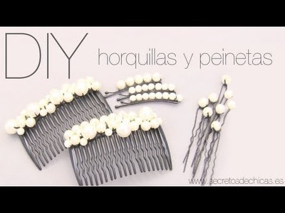 DIY: Decora tus horquillas y peinetas con perlas