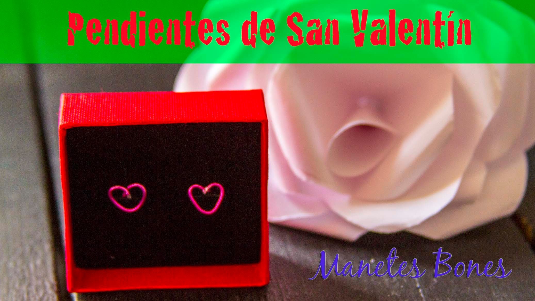 Pendientes de San Valentín en forma de corazón | Tutorial DIY