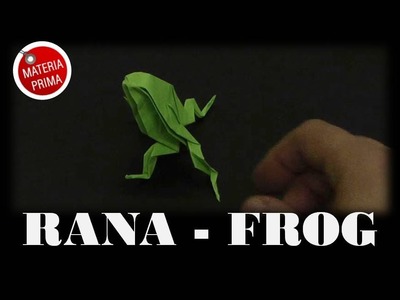 Rana de Origami. How to make a frog