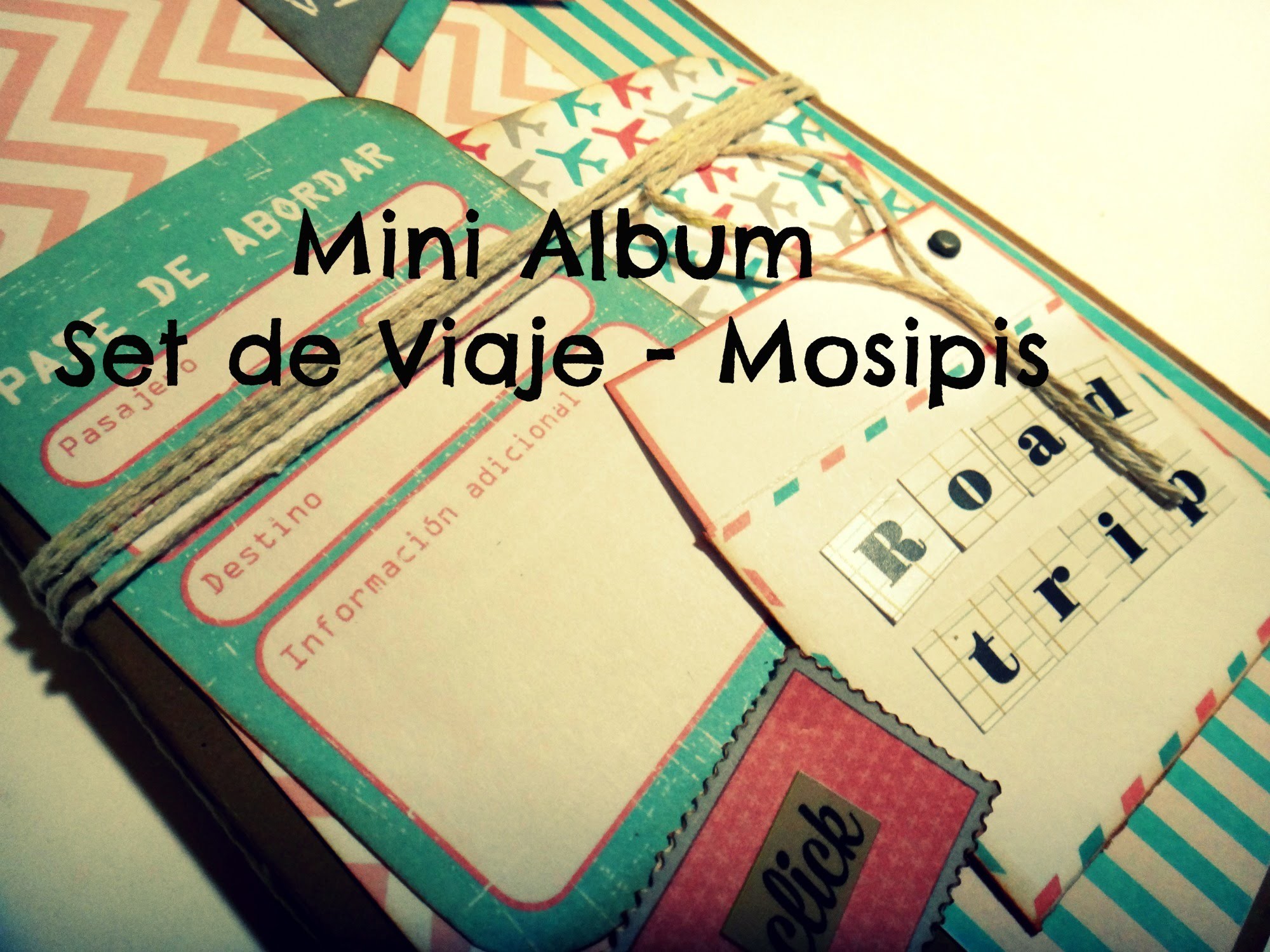 Mini Album - Set de Viaje Mosipis - Mini Album Scrapbook