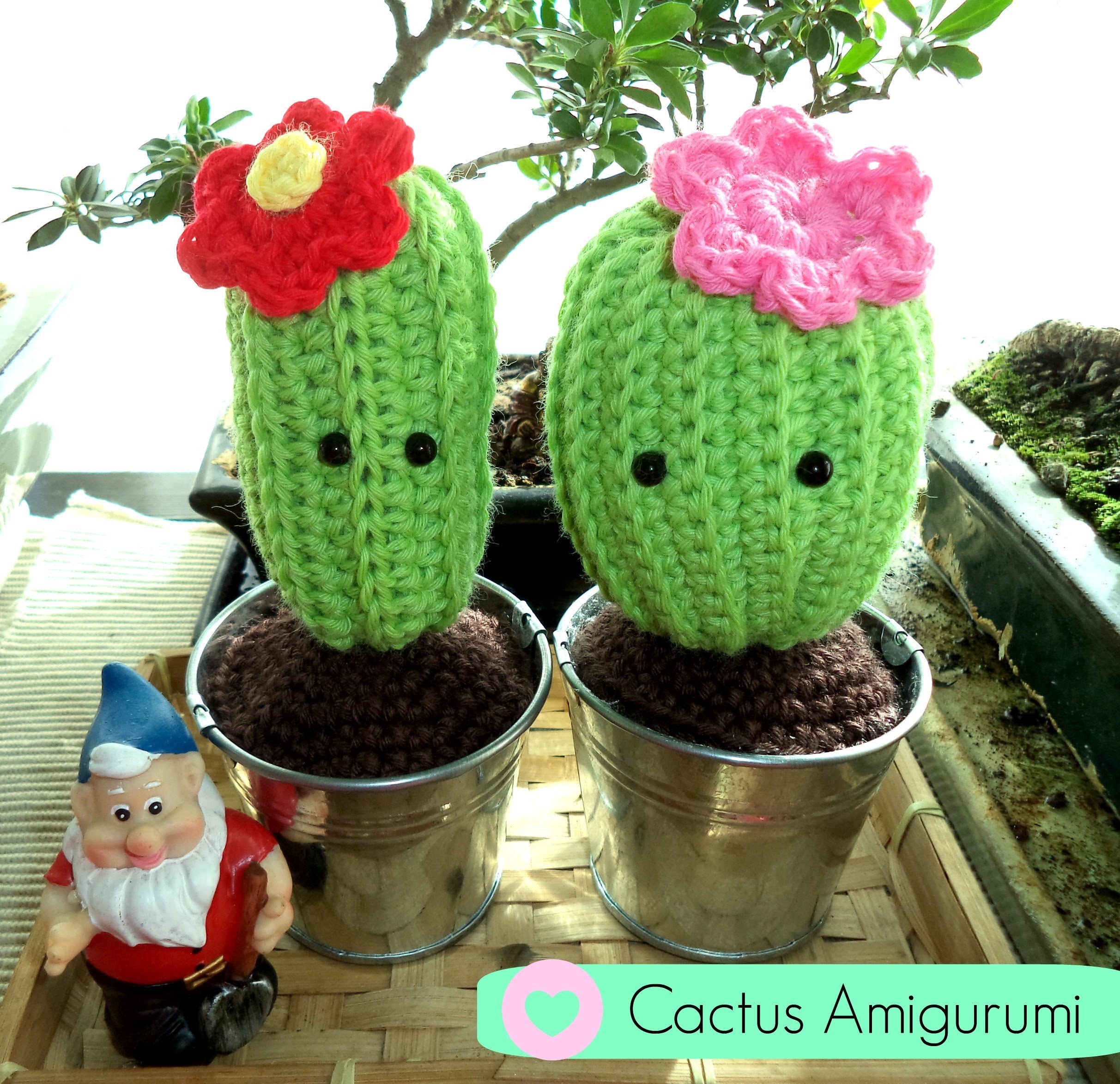 Cactus Amigurumi (Tutorial paso a paso)