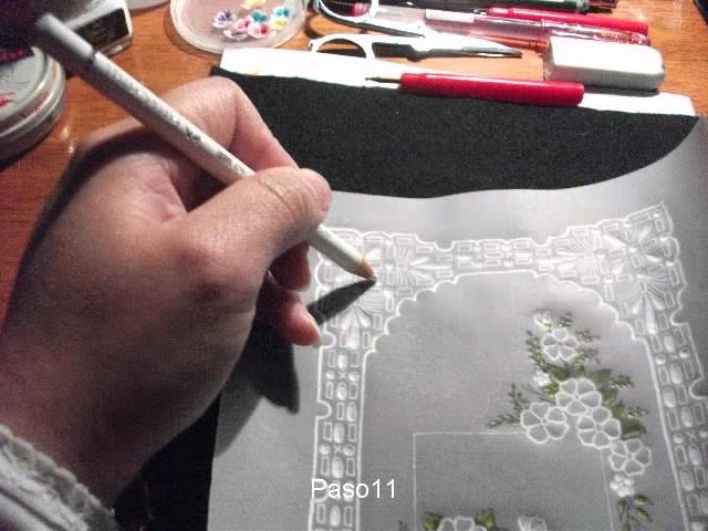 Tarjeta de saludo en papel vegetal paso a paso (proyecto Nº1)