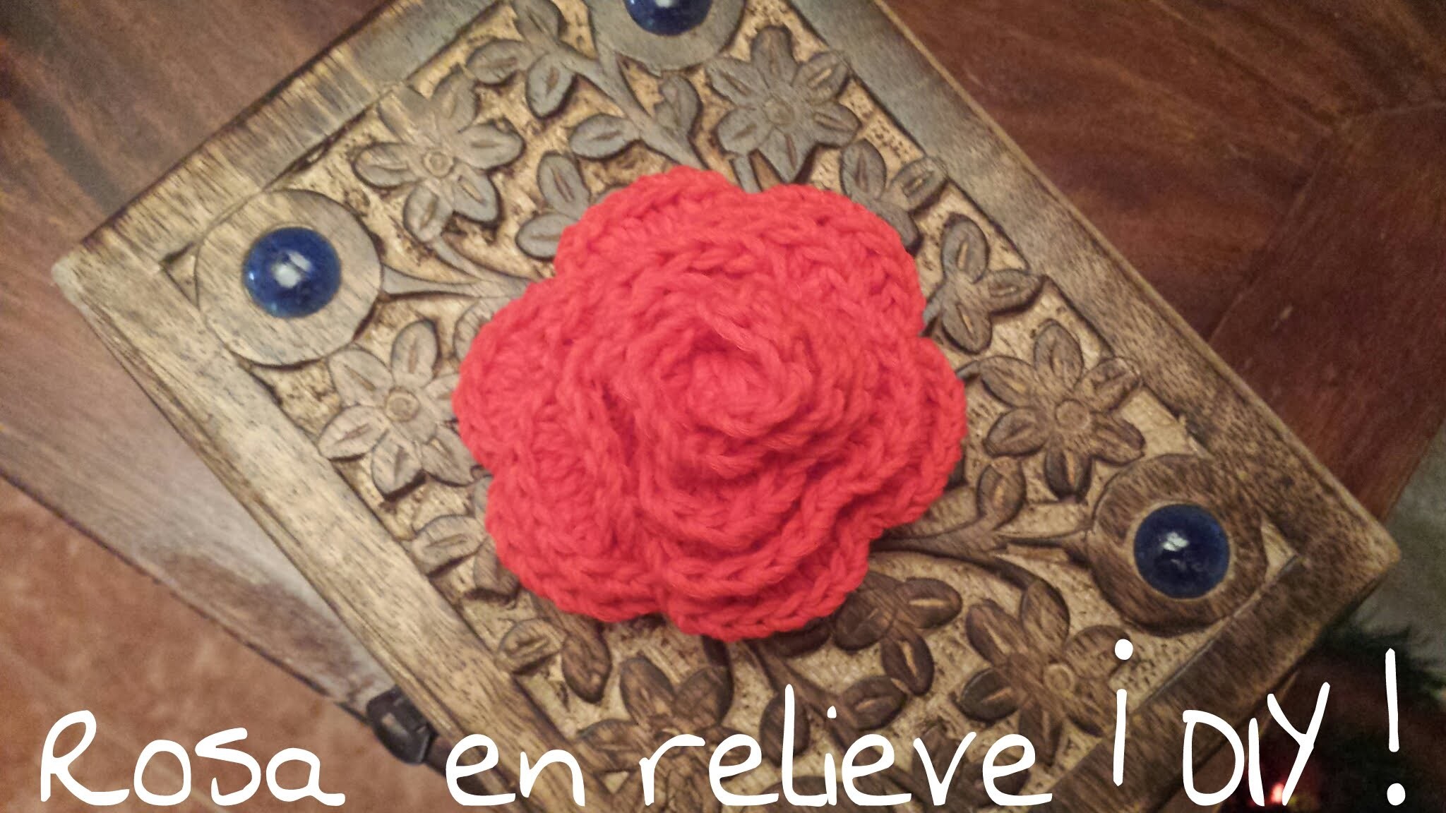 Aprende a tejer una rosa en relieve. You have to learn to knit a rose at ease