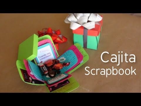 Cajita scrapbook. carta + regalo original  [Exploding box] - Manualidad 14 febrero