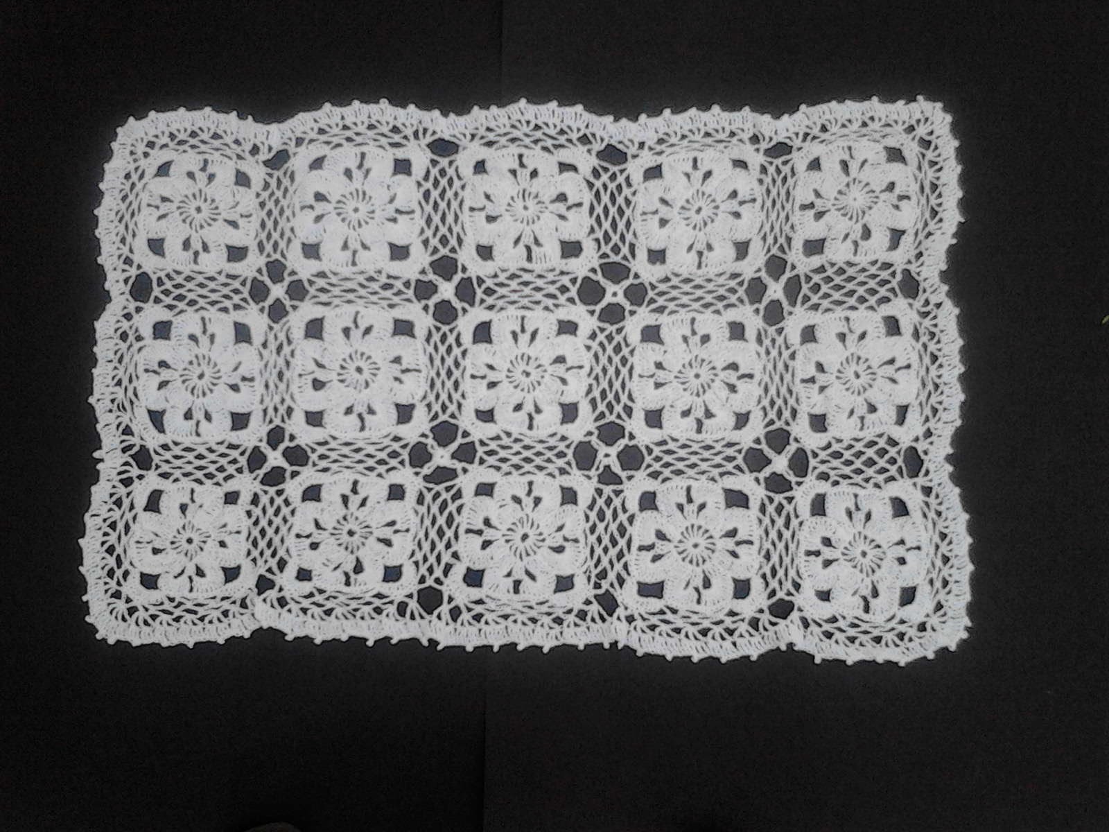 Carpeta rectangular crochet