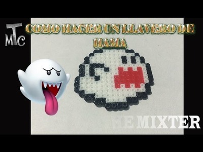 Como Hacer Un Fantasma boo (Super Mario Bros) | Tutorial de Hama Beads | The Mixter Channel