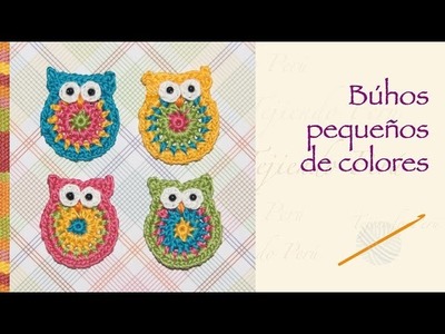 Crochet: búhos pequeños de colores (aplicación!)