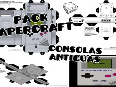 Pack plantillas papercraft de consolas antiguas 2015 By GerasCrafteroHD