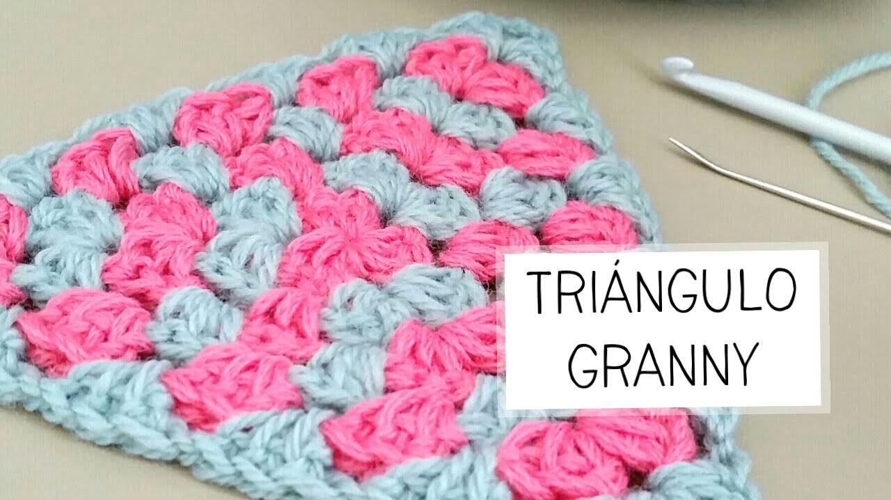 Triángulo Granny a Crochet - PASO A PASO