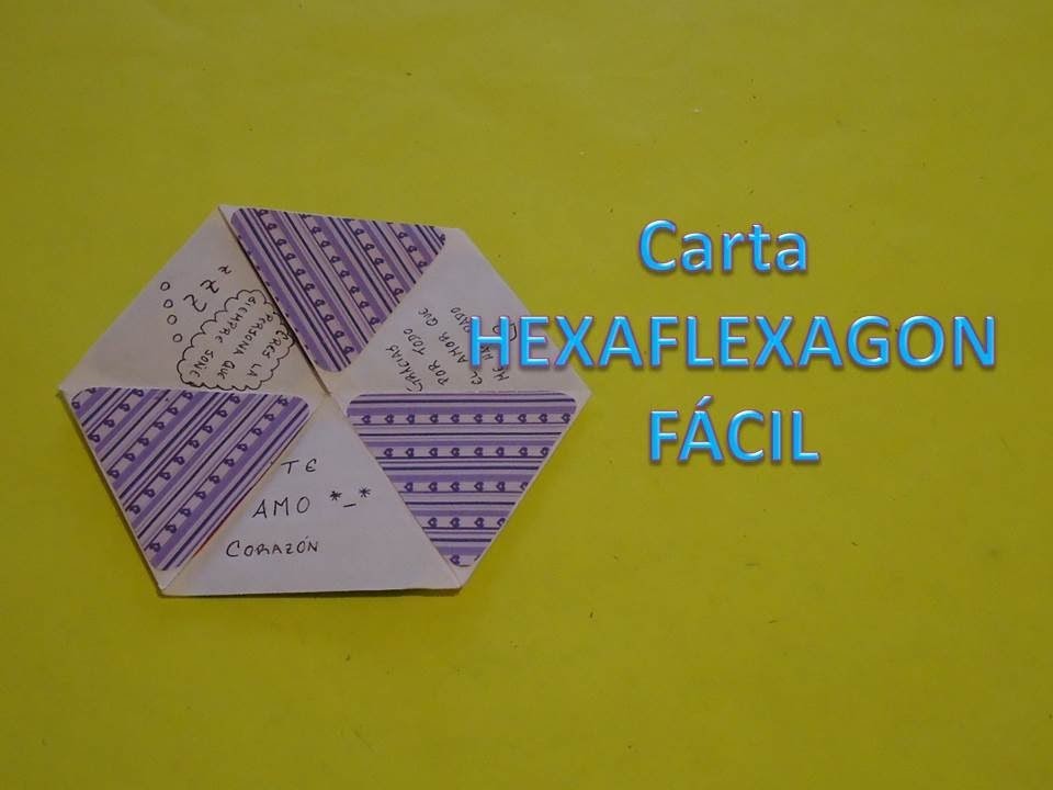 Carta HEXAFLEXAGON super FÁCIL