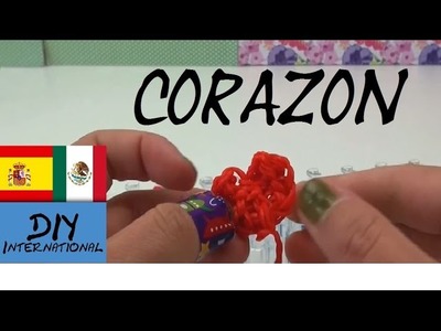 CORAZON DE GOMITAS - CON TELAR - TUTORIAL EN ESPAÑOL - DIY