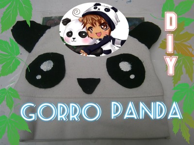 Gorro de Panda, Gorro con orejas, Beanie.DIY PANDA HAT TUTORIAL