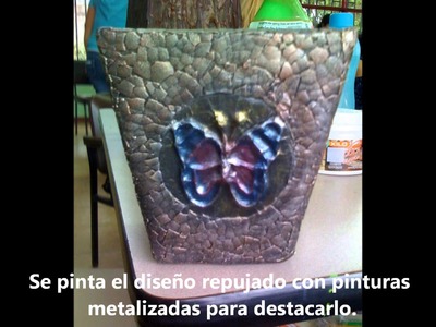 JARRONES DE CARTON RECICLADO