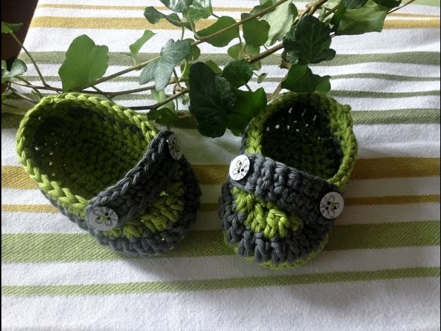 Zapatitos estilo mocasín en crochet - Instrucción zapatitos de BerlinCrochet - Parte3, Correa