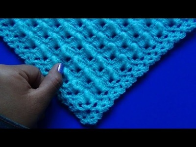 Chal (shawl) tejido  a crochet paso a paso