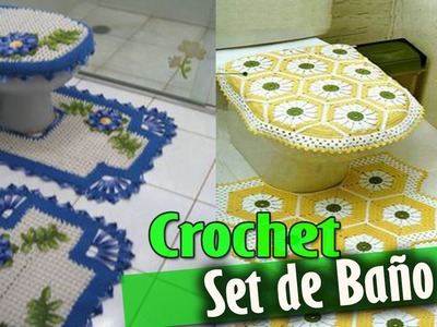 SET DE BAÑO - Tejidos a Crochet ( Diseños e ideas )