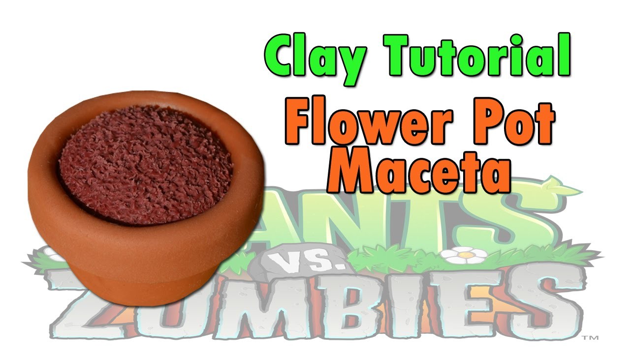 Flower Pot. Maceta Clay Tutorial Polymer clay. Porcelana fria