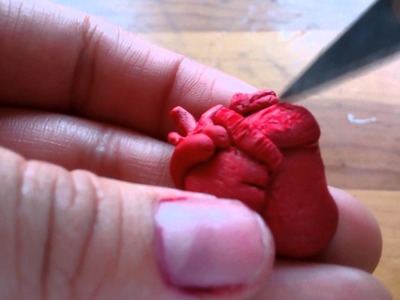 Polymer Clay »-♡ Corazón Realista