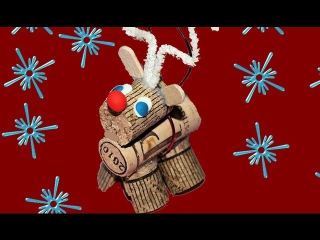 Reciclaje: Colgante de Reno. Rudolph Christmas ornament
