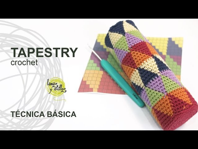 Tutorial Tapestry.Jacquard Crochet o Ganchillo Técnica Básica